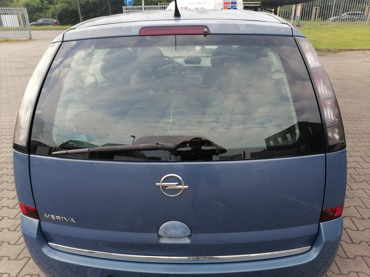 Opel Meriva A original Heckklappe mit Heckscheibe Blaumetallic Z21T Eisenherz Bj.2008